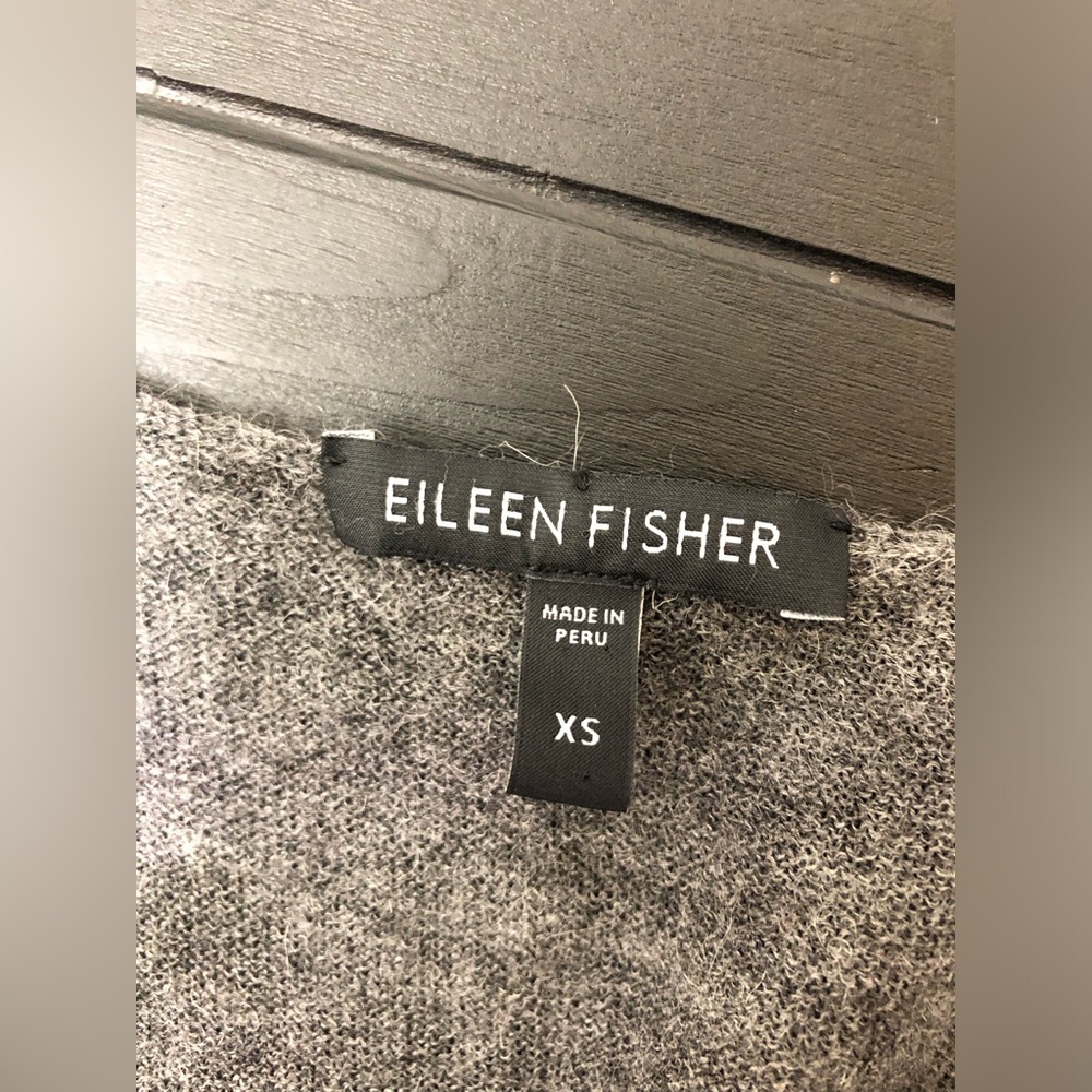 Eileen Fisher Royal Alpaca Gray Sleeveless Knit Tank - Picture 3 of 8